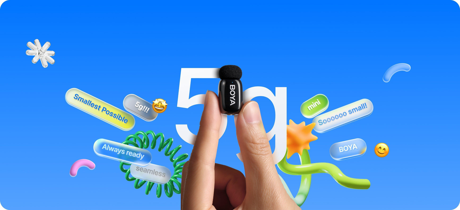 BOYA Mic Mini 15 Dual Wireless Mic